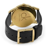 Calvin Klein City Silver Dial Black Leather Strap Watch For Men - K2G21520 Authentic Buy Shop Now