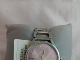 Calvin Klein Stately Pink Mother of Pearl Dial Silver Steel Strap Watch for Women - K3G2312E Authentic Buy Shop Now