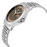 Gucci G Timeless Brown Dial Silver Steel Strap Watch For Men - YA126406 Authentic Buy Shop Now