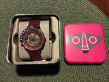 Fossil Vintage Muse Automatic Skeleton Maroon Dial Maroon Leather Strap Watch for Women - ME3137 Authentic Buy Shop Now