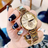 Michael Kors Portia Quartz Gold Dial Gold Steel Strap Watch For Women - MK3838 Authentic Buy Shop Now