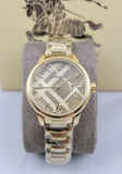 Burberry The Classic Champagne Dial Gold Steel Strap Watch for Women - BU10109 Authentic Buy Shop Now
