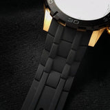 Guess Caliber Chronograph Black Dial Black Rubber Strap Watch for Men - W0864G3 Authentic Buy Shop Now