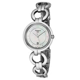 Tissot T Trend Flamingo Mother of Pearl Dial Silver Steel Strap Watch for Women - T094.210.11.116.00 Authentic Buy Shop Now