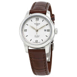 Tissot T Classic Le Locle Automatic Silver Dial Brown Leather Strap Watch For Women - T006.207.16.038.00 Authentic Buy Shop Now