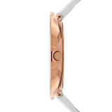 Calvin Klein Chic White Dial White Leather Strap Watch for Women - K7N236K2 Authentic Buy Shop Now