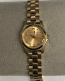 Marc Jacobs Henry Dinky Gold Dial Gold Steel Strap Watch for Women - MBM3199 Authentic Buy Shop Now