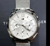 Tommy Hilfiger Mia Silver Dial Silver Mesh Bracelet Watch for Men - 1781628 Authentic Buy Shop Now