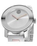 Movado Bold Silver Dial Two Tone Steel Strap Watch for Women - 3600702 Authentic Buy Shop Now
