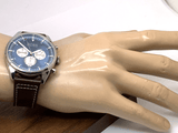 Hugo Boss Ikon Blue Dial Black Leather Strap Watch for Men - 1513176 Authentic Buy Shop Now