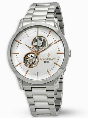 Maserati Tradizione Automatic White Dial Stainless Steel Watch For Men - R8823125001 Authentic Buy Shop Now
