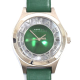 Marc Jacobs Henry Skeleton Green Dial Green Leather Strap Watch for Women - MBM1336 Authentic Buy Shop Now