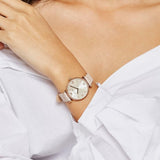 Emporio Armani Analog Grey Dial Pink Leather Strap Watch For Women - AR11126 Authentic Buy Shop Now