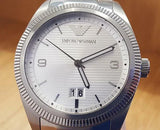 Emporio Armani Classic Silver Dial Silver Steel Strap Watch for Men - AR5894 Authentic Buy Shop Now