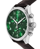 Tissot Chrono XL Chronograph Classic Green Dial Brown Leather Strap Watch For Men - T116.617.16.091.00 Authentic Buy Shop Now