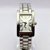 Emporio Armani White Dial Silver Stainless Steel Watch For Women - AR0146 Authentic Buy Shop Now
