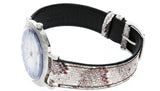 Gucci Grip Vintage Blue Dial Snakeskin Brown Leather Strap Watch for Women - YA152401 Authentic Buy Shop Now