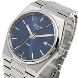 Tissot T Classic PRX Blue Dial Silver Steel Strap Watch For Men - T137.410.11.041.00 Authentic Buy Shop Now