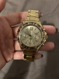 Michael Kors Everest Chronograph Gold Dial Gold Steel Strap Watch for Women - MK5871 Authentic Buy Shop Now
