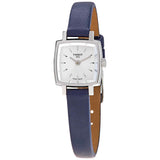 Tissot Lovely Square Silver Dial Blue Leather Strap Watch For Women - T058.109.16.031.00 Authentic Buy Shop Now