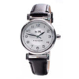 Coach Madison White Dial Black Leather Strap Watch for Women - 14502406 Authentic Buy Shop Now