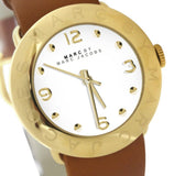 Marc Jacobs Amy White Dial Brown Leather Strap Watch for Women - MBM8574 Authentic Buy Shop Now