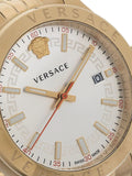 Versace Hellenyium Analog White Dial Gold Steel Strap Watch for Men - VEVK00720 Authentic Buy Shop Now