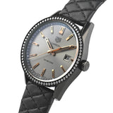 Tag Heuer Carrera Diamonds Anthracite Black Dial Black Leather Strap Watch for Women - WAR1115.FC6392 Authentic Buy Shop Now