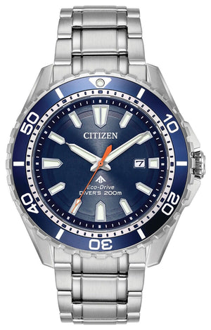 Citizen Promaster Marine Blue Dial Silver Steel Strap Watch For Men - BN0191-80L Authentic Buy Shop Now