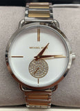 Michael Kors Silver Dial Two Tone Steel Strap Watch for Women - MK3679 Authentic Buy Shop Now