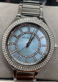 Michael Kors Kerry Mother of Pearl Dial Silver Stainless Steel Strap Watch for Women - MK3395 Authentic Buy Shop Now