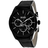 Hugo Boss Onyx Black Dial Black Leather Strap Watch for Men - 1513367 Authentic Buy Shop Now