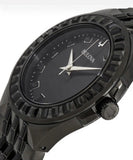 Bulova Crystal Collection Phantom Black Dial Black Steel Strap Watch for Men - 98A240 Authentic Buy Shop Now