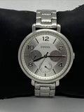 Fossil Jacqueline Silver Dial Silver Steel Strap Watch for Women - ES3664 Authentic Buy Shop Now