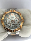 Guess Vista Analog Diamonds Silver Dial Two Tone Steel Strap Watch for Women - W0024L1 Authentic Buy Shop Now