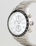 Hugo Boss Rafale Competitive Sport Silver Dial Silver Steel Strap Watch for Men - 1513511 Authentic Buy Shop Now