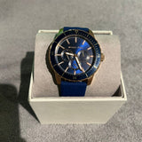 Michael Kors Cunningham Multifunction Blue Dial Blue Rubber Strap Watch For Men - MK7163 Authentic Buy Shop Now