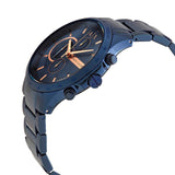 Armani Exchange Hampton Chronograph Blue Dial Blue Steel Strap Watch For Men - AX2430 Authentic Buy Shop Now