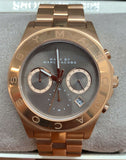 Marc Jacobs Blade Chronograph Brown Dial Rose Gold Steel Strap Watch for Women - MBM3308 Authentic Buy Shop Now