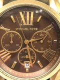 Michael Kors Bradshaw Brown Dial Gold Steel Strap Watch for Women - MK5502 Authentic Buy Shop Now