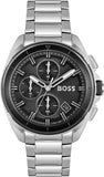 Hugo Boss Volane Black Dial Silver Steel Strap Watch for Men - 1513949 Authentic Buy Shop Now