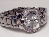 Guess Mini Prism Diamonds Silver Dial Silver Steel Strap Watch for Women - W12638L1 Authentic Buy Shop Now