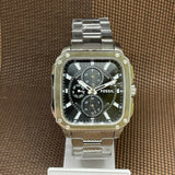 Fossil Inscription Multifunction Black Dial Silver Steel Strap Watch for Men - BQ2655 Authentic Buy Shop Now