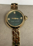 Marc Jacobs Courtney Mother of Pearl Black Dial Gold Steel Strap Watch for Women - MJ3460 Authentic Buy Shop Now