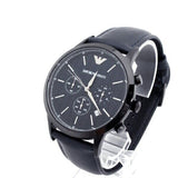 Emporio Armani Renato Chronograph Quartz Blue Dial Blue Leather Strap Watch For Men - AR2481 Authentic Buy Shop Now