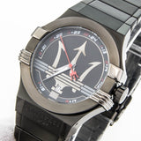 Maserati Potenza 42mm Black Analog Dial Black Strap Watch For Men - R8853108003 Authentic Buy Shop Now