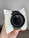 Movado Bold Black Dial Black Steel Strap Watch For Men - 3600047 Authentic Buy Shop Now
