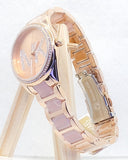 Michael Kors Janelle Analog Rose Gold Dial Two Tone Steel Strap Watch For Women - MK4731 Authentic Buy Shop Now