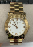 Marc Jacobs Amy White Dial Gold Steel Strap Watch for Women - MBM3056 Authentic Buy Shop Now