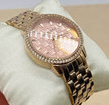 Michael Kors Argyle Quartz Rose Gold Dial Rose Gold Steel Strap Watch For Women - MK3156 Authentic Buy Shop Now